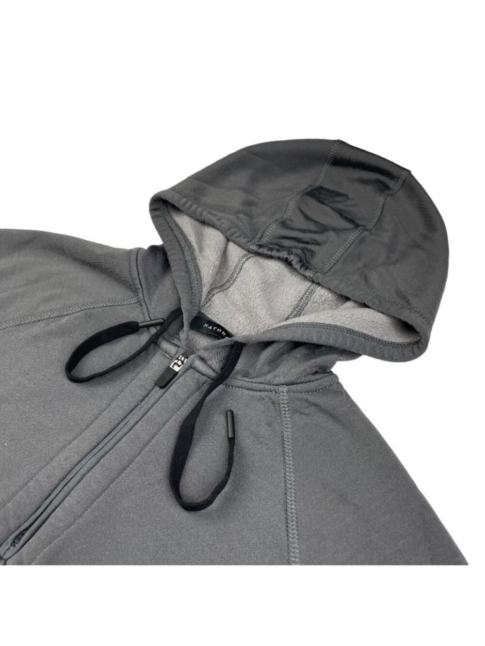 Natori Men's 1/4 Zip Pullover Hoodie Gray • Medium
